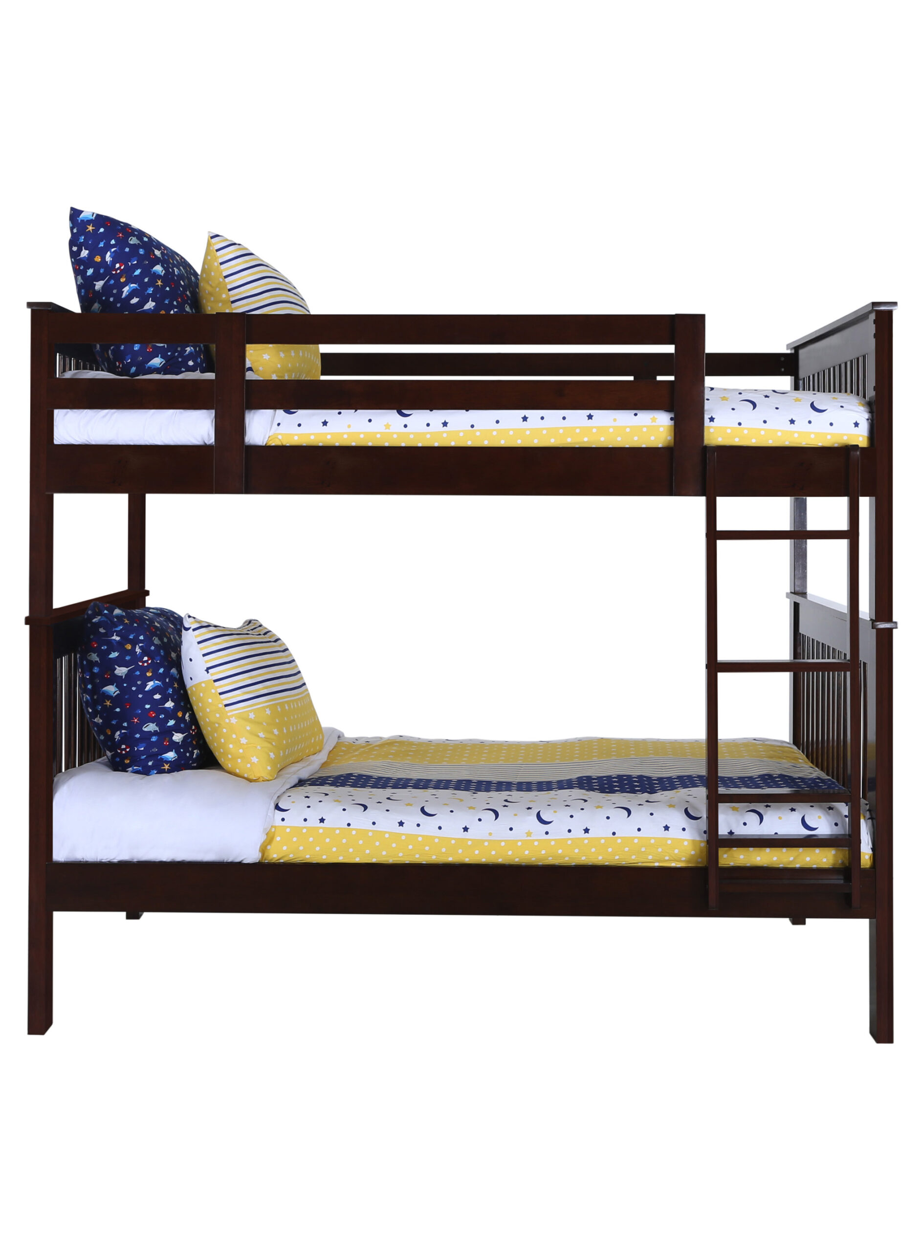 Details about   Konrad Furniture Barcelona Solid Hardwood Bunk Bed Full Over Full White 